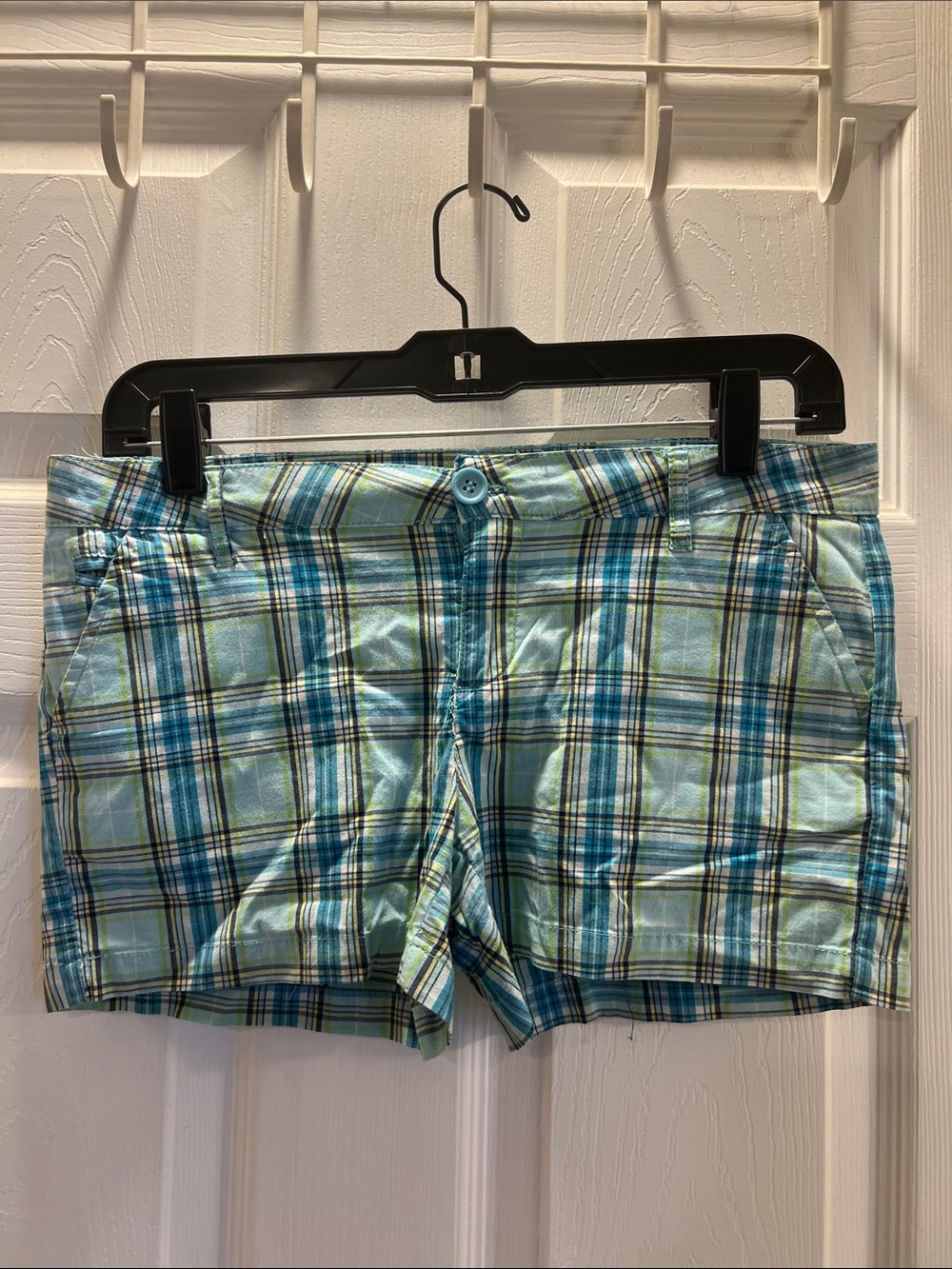 Plaid Cotton Blend Women’s Shorts